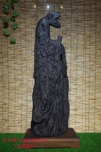 达摩祖师达摩参禅 人物工艺品摆件 佛像观音菩萨 红椿乌木阴沉木