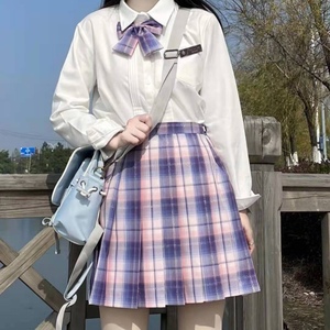 【紫水晶】薇薇菲原创jk格子裙学生正版JK制服校服裙女韩版秋短裙