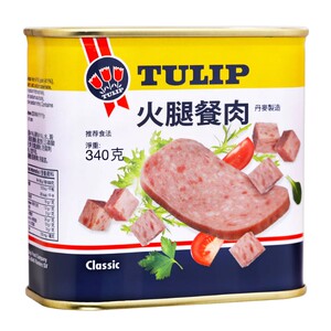 TULIP香港版三花牌火腿餐肉罐头方便速即食火锅午餐猪肉食品340g