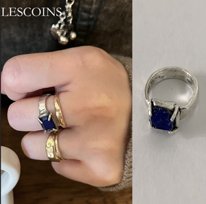 LESCOINS【全部现货】韩国小众品牌MARS25蓝宝石戒指