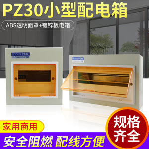 PZ30明装回路箱室内照明控制箱 模数化组合电器家用工程用小型4 6
