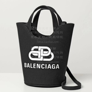 Balenciaga巴黎世家新款WAVE XS时尚百搭帆布水桶包女619979正品