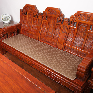 夏季红木沙发垫凉席垫子实木椅子座垫新中式沙发垫防滑坐垫可定制