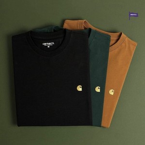 现货CARHARTT WIP CHASE T-SHIRT 卡哈特 金标刺绣短袖T恤026391