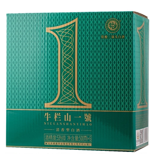 北京牛栏山二锅头 一號特酿白酒 清香型53度 /43度 500ml*6瓶盒装
