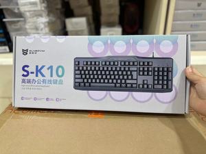 森松尼S-K10有线键盘台式笔记本电脑办公游戏商务USB防水微静