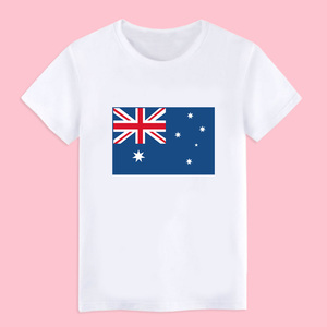 澳大利亚国旗 Australia 儿童短袖T恤 青少年广告衫男女衣服夏装