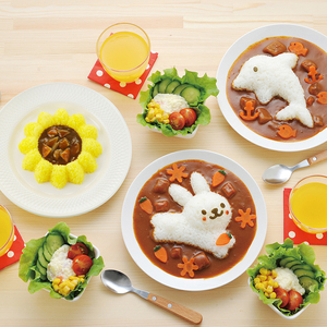 日本Arnest兔子海豚米饭模具套装卡通便当饭团DIY工具吃饭神器