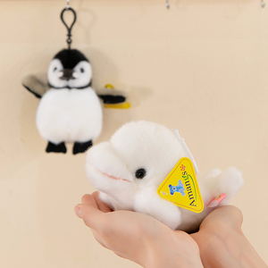 动物园区同款海洋动物海豚毛绒玩具公仔可爱企鹅白鲸玩偶布娃娃儿