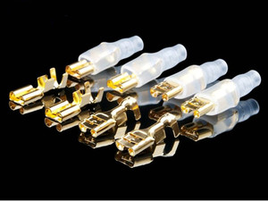 日本 Oyaide欧亚德  FTL-G 镀金电源接插片 接线端子6.3插簧 线耳