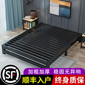 北欧铁床铁艺床1.8米双人床简约现代欧式铁床1.5米铁架床单人床
