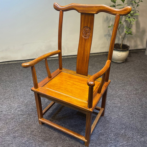 非洲奥坎花梨官帽椅圈椅花梨木禅椅总统椅榫卯结构三件套主人椅子