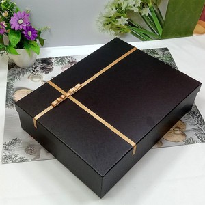 高档黑色礼品盒长方形相框画册T恤衬衫A34包装盒丝围巾礼物盒定做