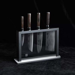火候新款大马士革刀具套装 家用厨房含刀架5件套切片刀送礼主厨刀