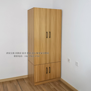 西安公寓衣柜 板式家具 小户型经济型出租房衣橱大立柜2门4门衣柜