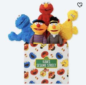 [MSX]正版现货 优衣库 KAWS SESAME STREET 芝麻街联名玩偶公仔