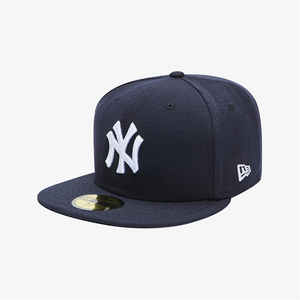 正宗纽约mlb洋基队ny藏青色newera上场球员帽主场/客场共通棒球帽