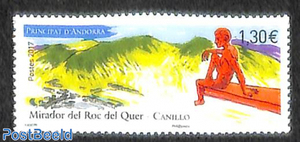 安道尔2017年发行 自然风景 卡尼罗峡谷观景台 邮票1全 新mNH