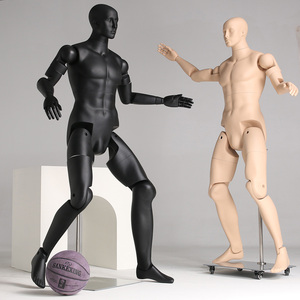 男全身模特道具四肢活动关节人台运动商务人体模型橱窗服装展示架