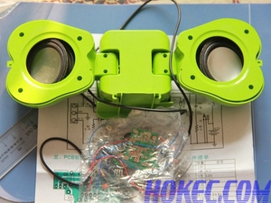 便携苹果造型足球迷你音响套件 电子DIY制作散件功放 可爱小音箱