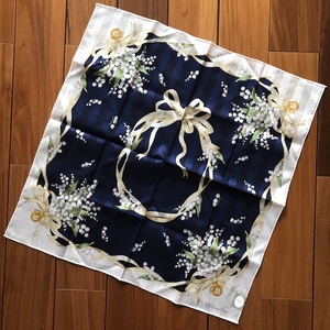 两件包邮  DIOR迪奥先生的铃兰手帕 精致棉质方巾 日本制