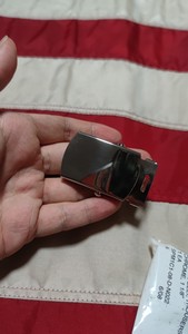 全新美国美产美军军版原品公发腰带扣 常礼服扣头 1 1/8英寸 银色