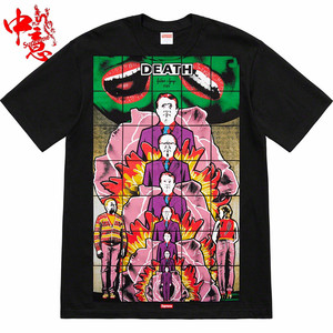 中意 Supreme 19SS Death Tee 艺术家联名 多重人像 印花T恤 短袖