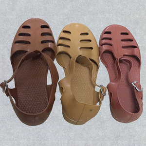 解放鞋劳保户外3547男士夏季橡胶老式包头塑料越南复古怀旧军凉鞋
