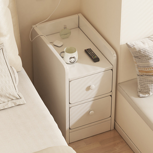 床头柜小型简约现代收纳柜出租房用夹缝超窄床边柜卧室简易置物架