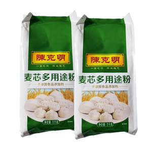 陈克明麦芯多用途家用面粉1kg*2包组合装 可做包子馒头饺子