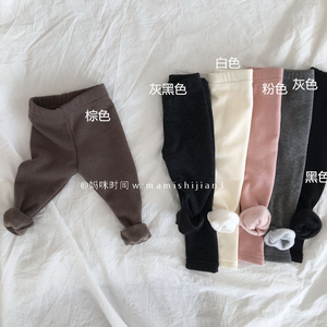 全新，韩国童装代购 co男女童小童冬款加绒打底裤