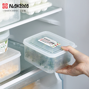 日本进口nakaya葱花保鲜盒水果沥水葱花姜蒜保鲜盒冰箱专用收纳盒