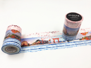 【分装类】日本Marks 和纸胶带 樱花|京都|蓝白条纹 套组