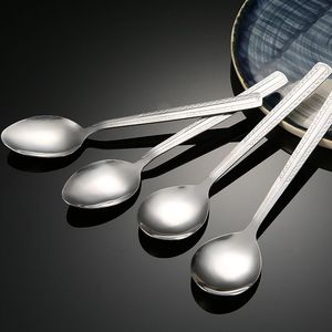 不锈钢勺子花边汤勺食堂分餐勺分菜勺快餐勺刀叉套装汤匙咖啡勺子