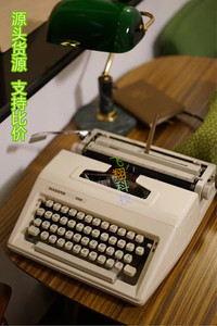 老式金属机械键盘手提英文打字机复古打字机怀旧迷你生日礼物