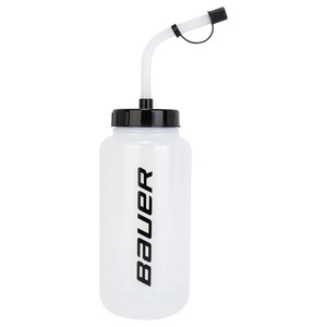 新款Bauer长嘴冰球水壶鲍尔冰球水杯带长管塑料方便喝水大容量