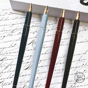 金豪1001长杆钢笔练字纤扬硬笔书法特细学生专用墨囊复古硬笔高档