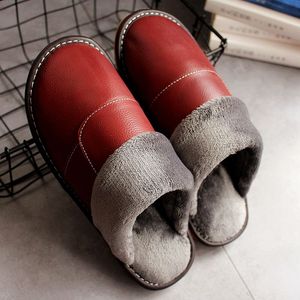 厂出价居家真皮拖鞋牛皮棉拖鞋厚底家用冬季保暖室内防滑防水静音