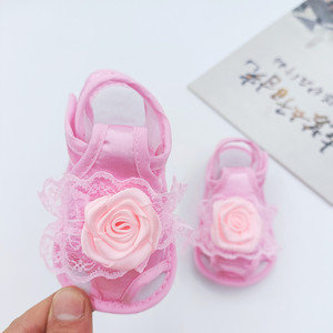 夏季0-6-12个月男女宝宝学步凉鞋新生婴幼儿软底舒适步前学行凉鞋