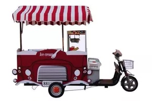 电动冰淇淋车流动冰淇淋车无电冰淇淋流动冰车太阳能冰车冰淇淋车