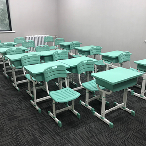 学校教室课桌椅中小学生儿童学习家用书桌培训辅导班教学桌椅塑料