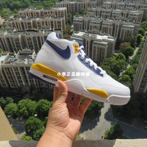 NIKE耐克 FLIGHT LEGACY AJ4简版白黄湖人气垫鞋BQ4212-102/002