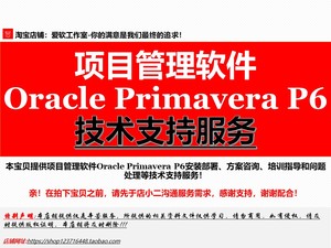 Oracle Primavera P6产品安装,方案咨询,培训指导,问题处理等服务
