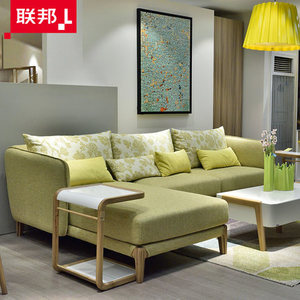 联邦实木布艺沙发客厅现代简约大小户型北欧风格F15809FA（经典）