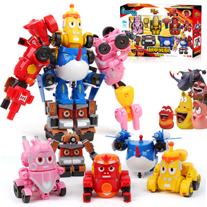 爆笑虫子玩具机甲战队变形机甲战车合体机器人套装男孩儿童玩具