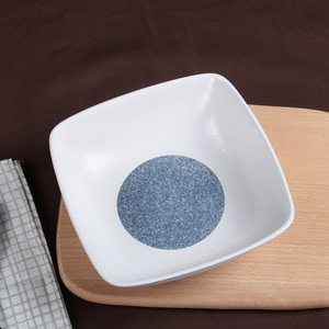 日式雪花釉陶瓷餐具创意陶瓷四方碗四方盘汤盆和风四方形菜碗果盘