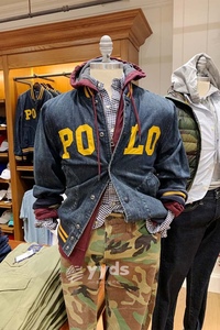 Polo Ralph Lauren 拉夫劳伦男士时尚潮流大标棒球牛仔外套夹克