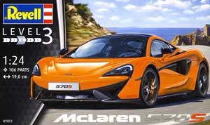 1/24 拼装车模 McLaren 570S 07051 迈凯轮拼装车模