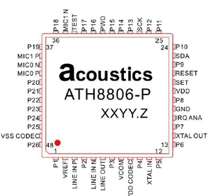 ATH8806 消回音芯片 全双工 双mic降噪 楼宇对讲 功能手机等适用