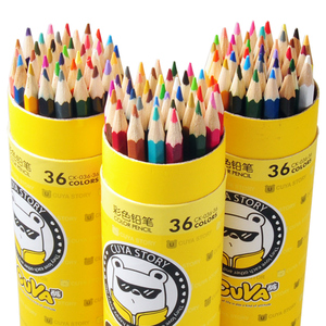 包邮真彩儿童彩色铅笔36色创意画画文具学生绘画涂鸦涂色彩铅筒装